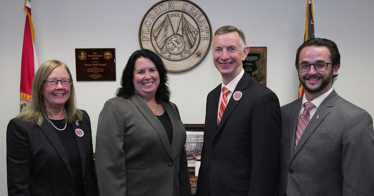 Lynda Hayes, Senator Kelli Stargel, Glenn Good and Phil Poekert at the Senate.